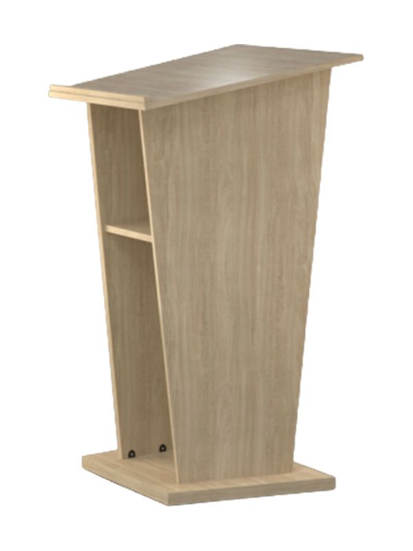 Standard Black Melamine Lectern With Angled Ends - Audio Visual Sales